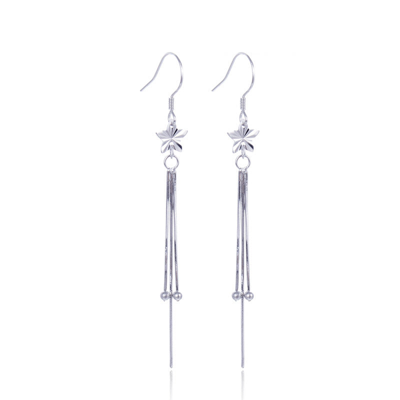 S925 Sterling Silver Eggplant Earrings - Korean Style Vegetable Dangle Earrings