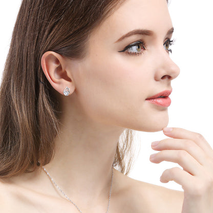 S925 Sterling Silver Plated Stud Earrings - Playful Cartoon Style Earrings with Plastic Backs