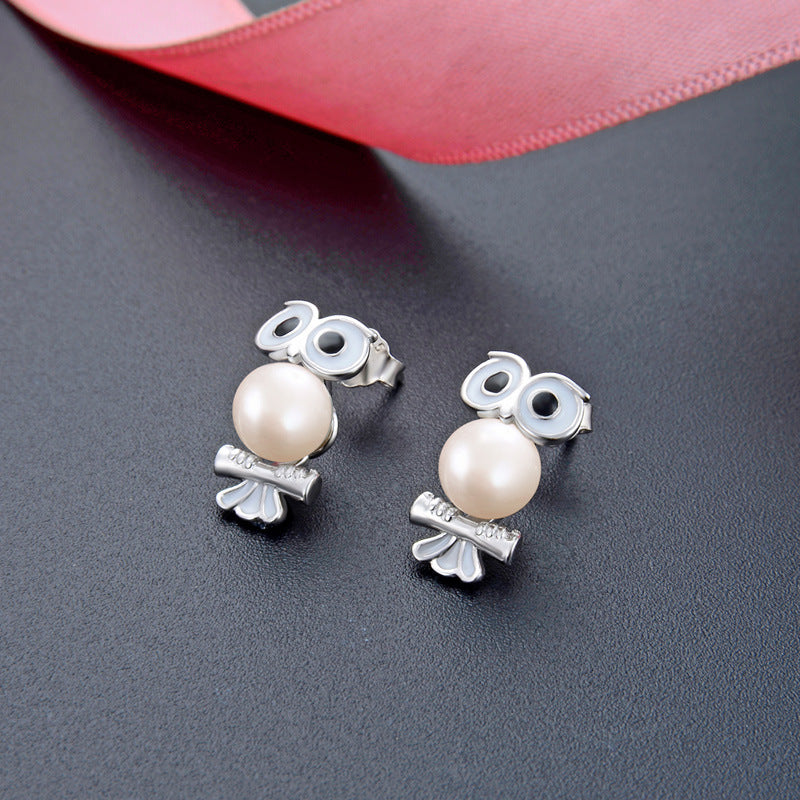 925 Sterling Silver Orange Slice Stud Earrings - Minimalist Fruit Design Hypoallergenic Earrings