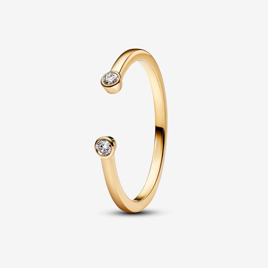 14K Gold Lab-Grown Diamond Stacking Ring
