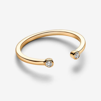 14K Gold Lab-Grown Diamond Stacking Ring