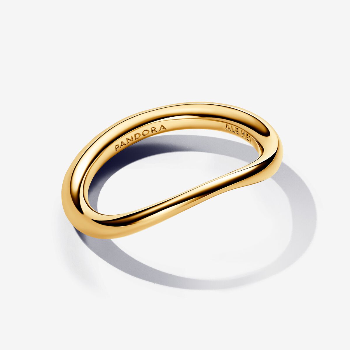 14k Gold Undulating Band Ring
