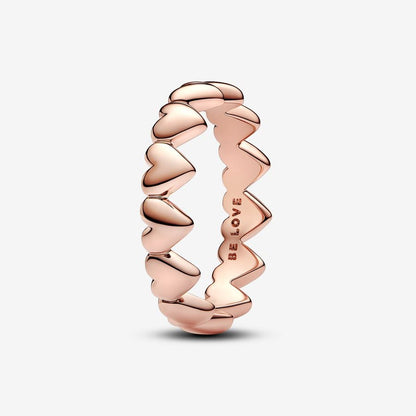 Rose Gold Heart Band Ring