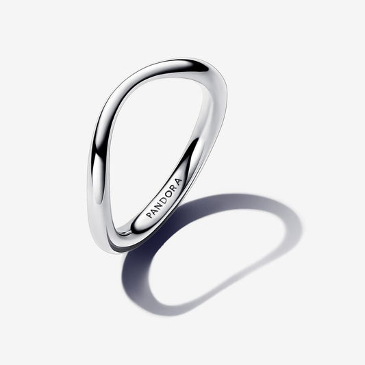 Organic Silver Band Ring