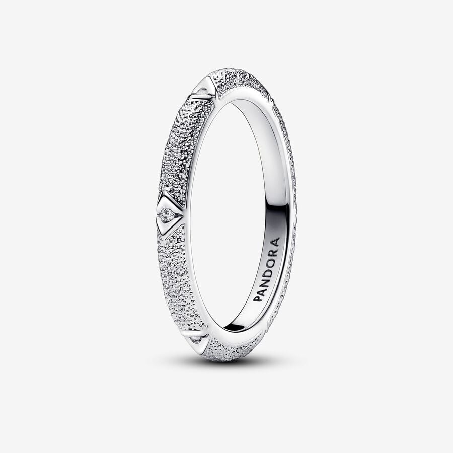 Sterling Silver Detailed Texture Ring