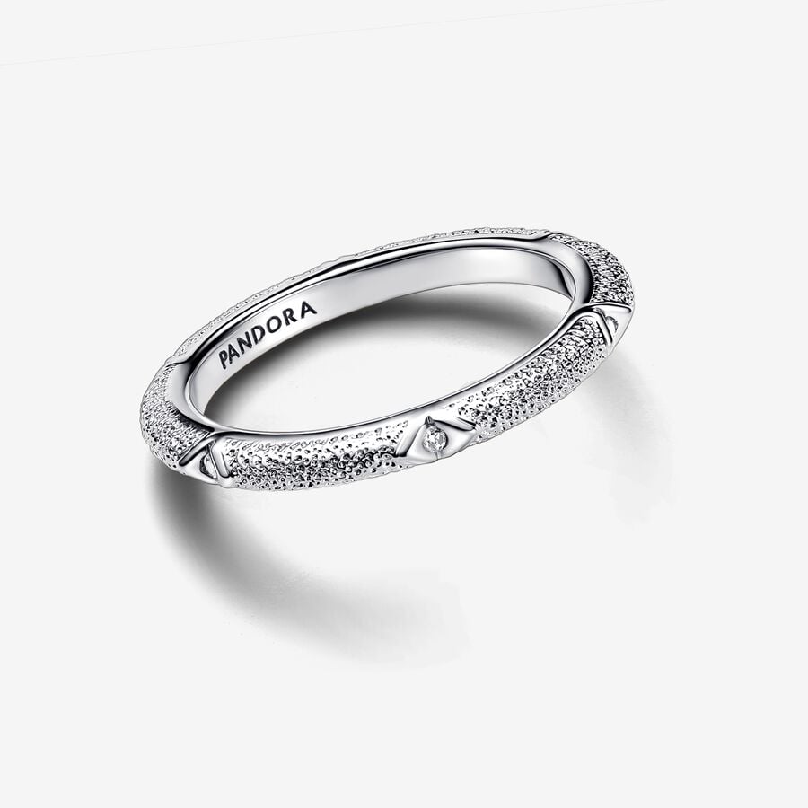 Sterling Silver Detailed Texture Ring