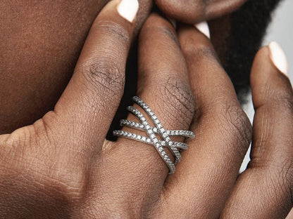 Entwined Lines Ring