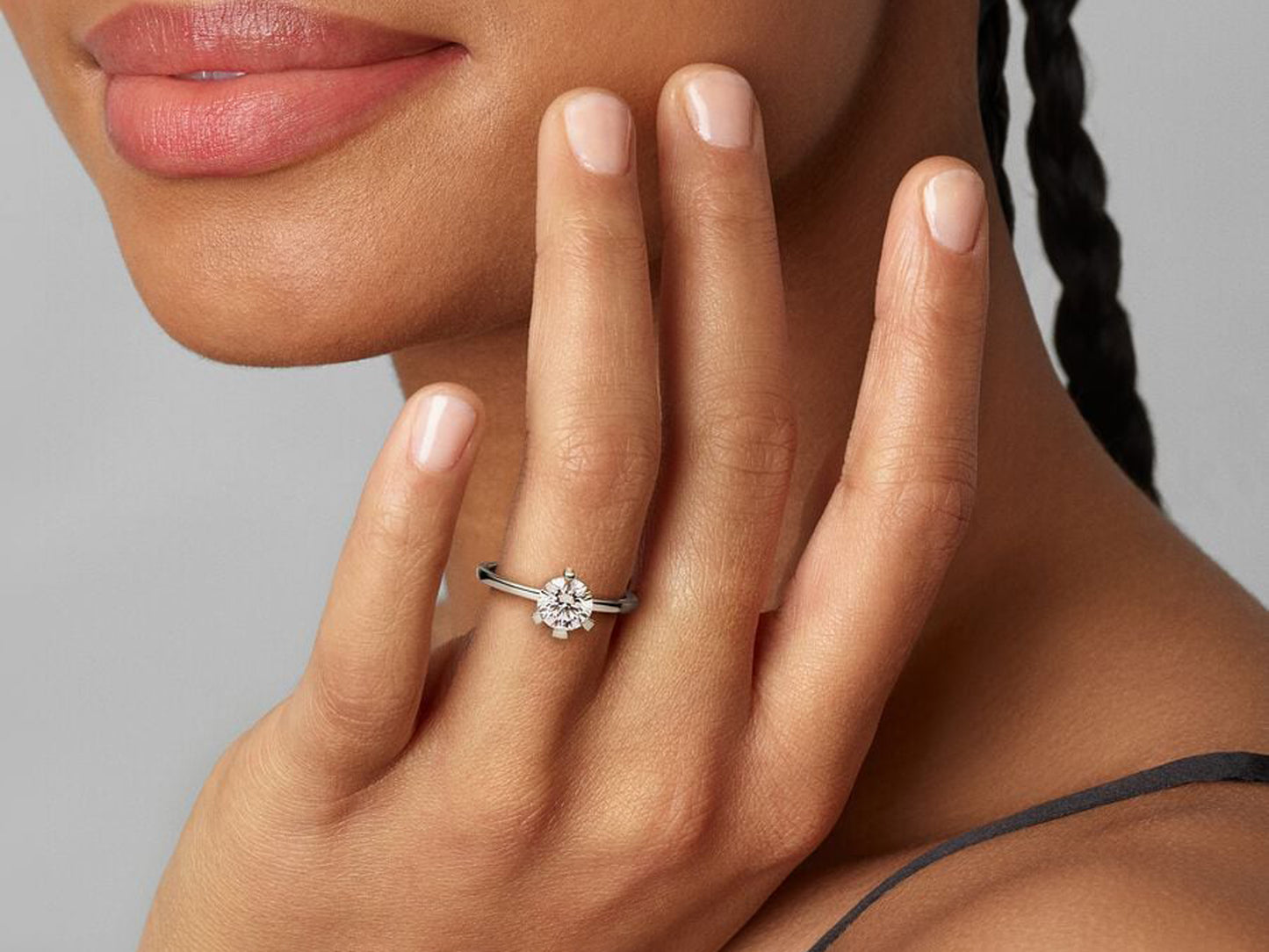 Lab-grown Diamond Ring 1.00 carat tw 14k White Gold