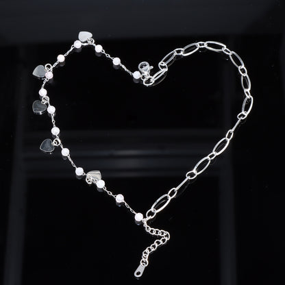 Unique Heart-Shaped Pendant Bracelet