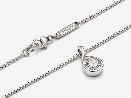 Lab-grown Diamond Pendant & Necklace 0.50 carat tw 14k White Gold