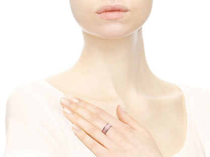 Cream Enamel, Pink Cubic Zirconia and Cut-out Heart Ring