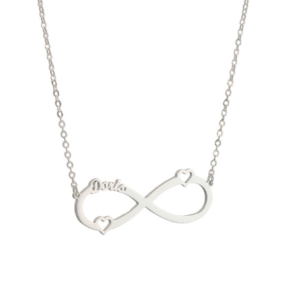 Unique Silver O-Link Pendant with Letters