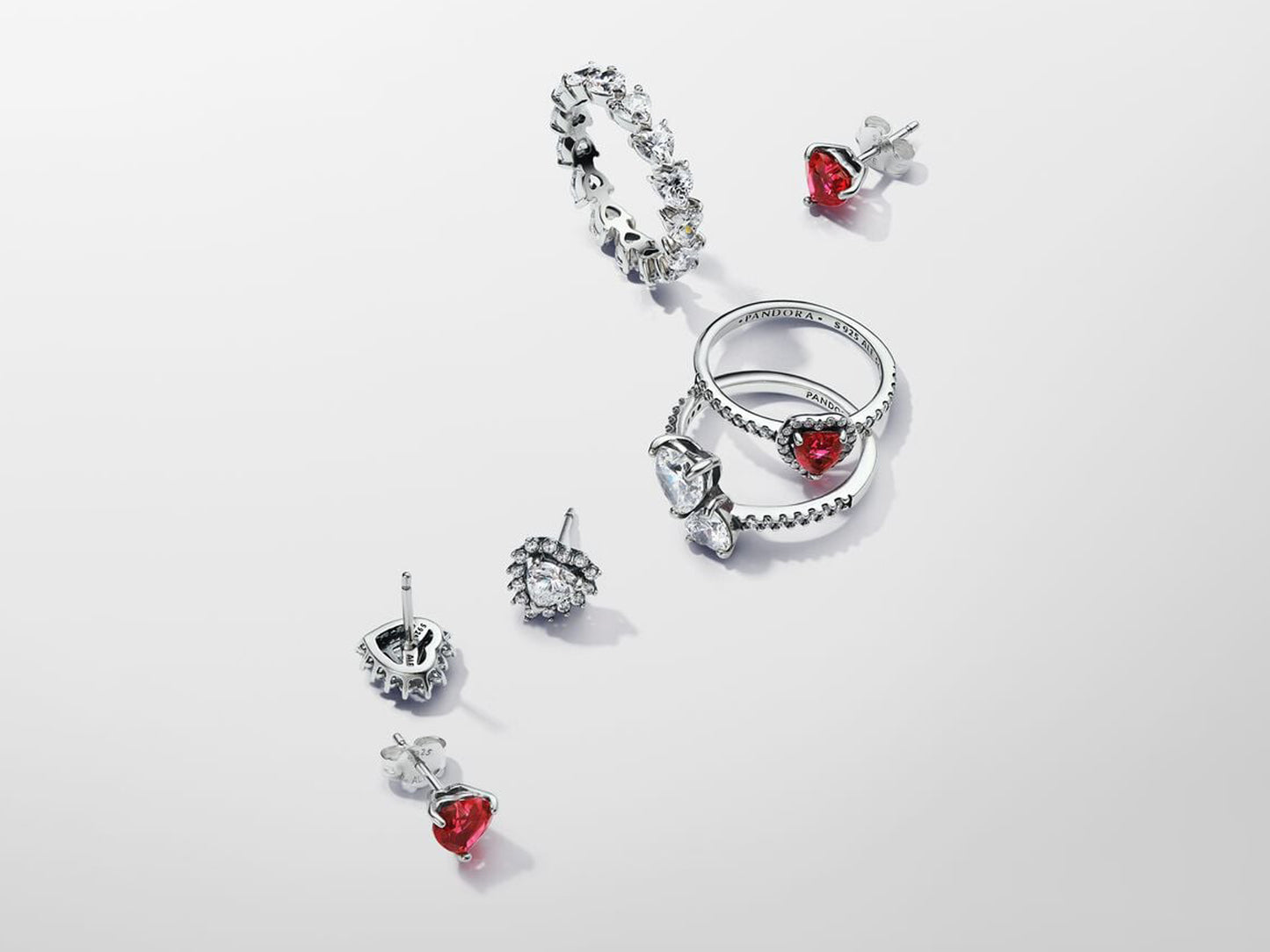 Row of Hearts Eternity Ring