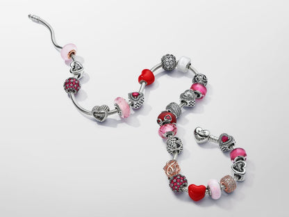 Heart Clasp Snake Chain Necklace