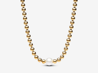Treated Freshwater Cultured Pearl & Beads Collier Necklace