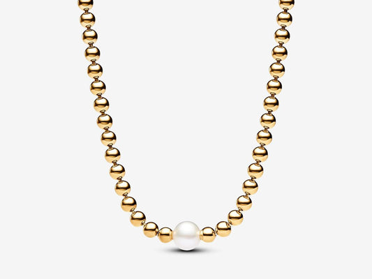 Treated Freshwater Cultured Pearl & Beads Collier Necklace