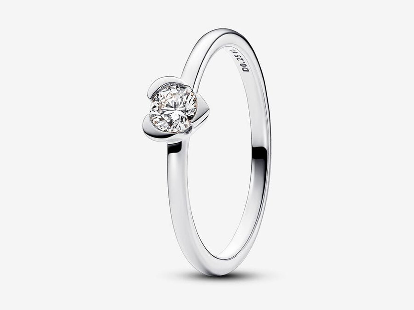 Lab-grown Diamond Heart Ring 0.25 carat tw Sterling Silver