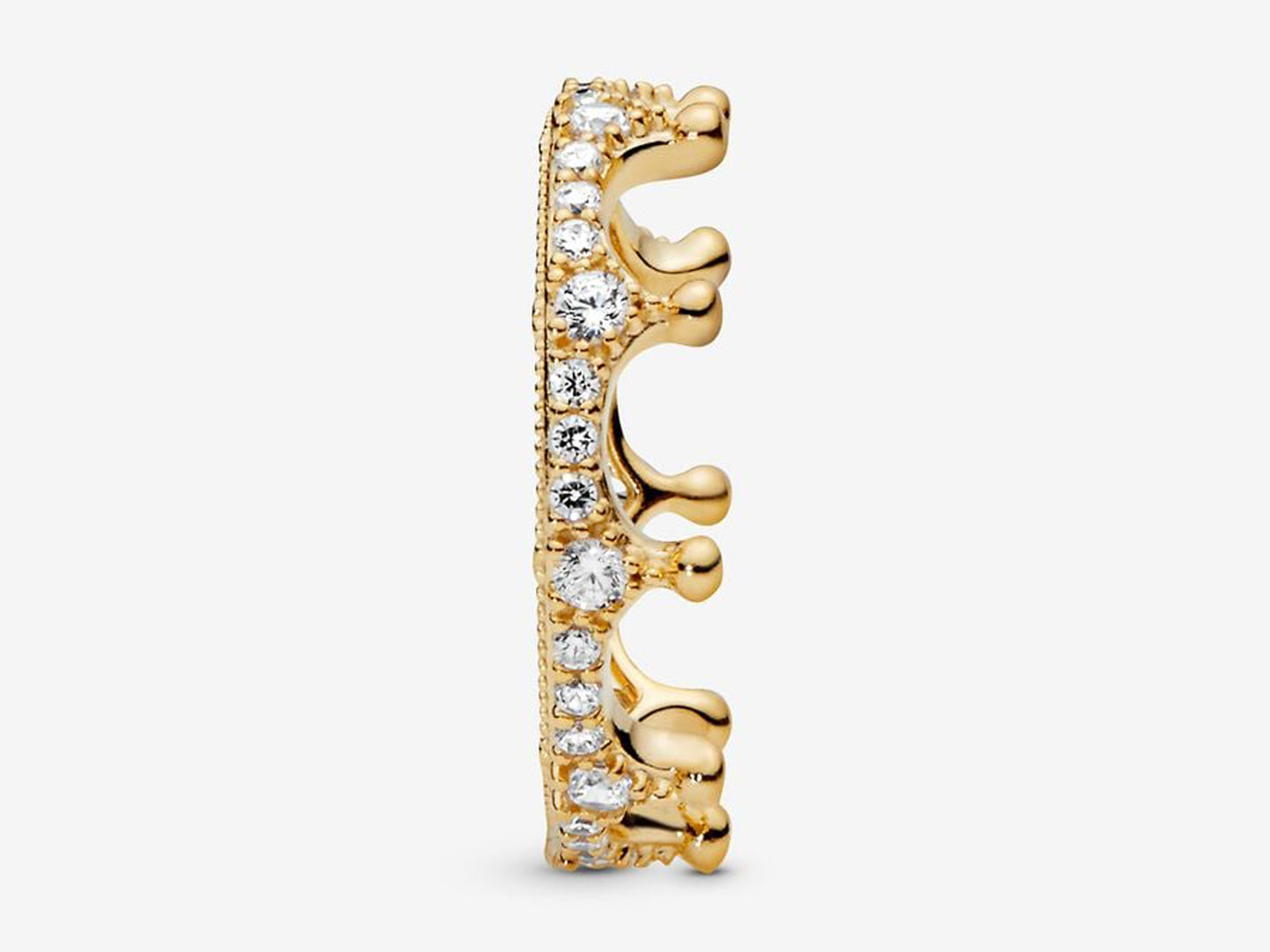 Clear Sparkling Crown Ring