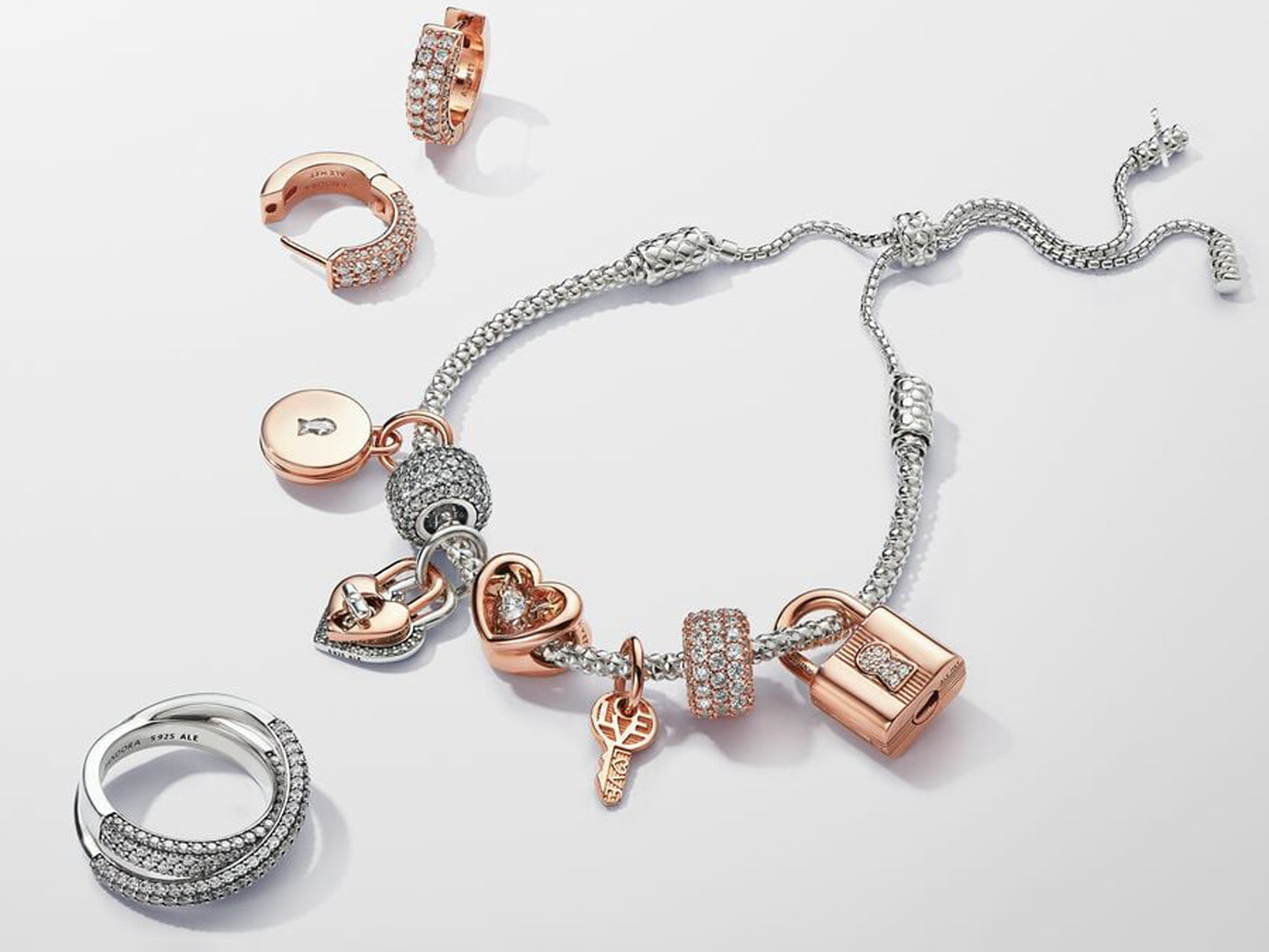 Studded Chain Slider Bracelet