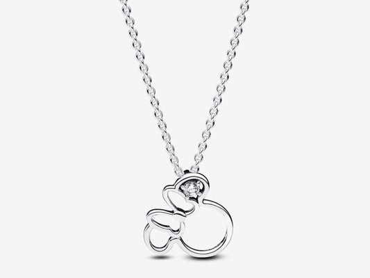 Disney Minnie Mouse Silhouette Collier Necklace