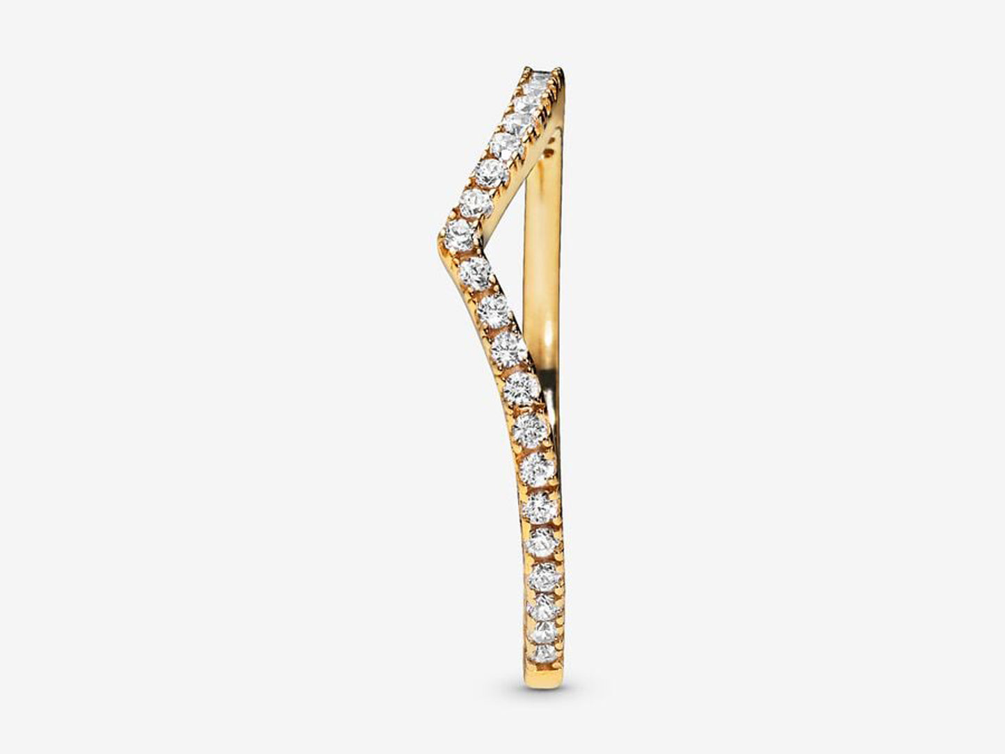Sparkling Wishbone Ring