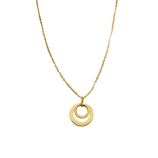 Stylish Gold Geometric Pendant Necklace