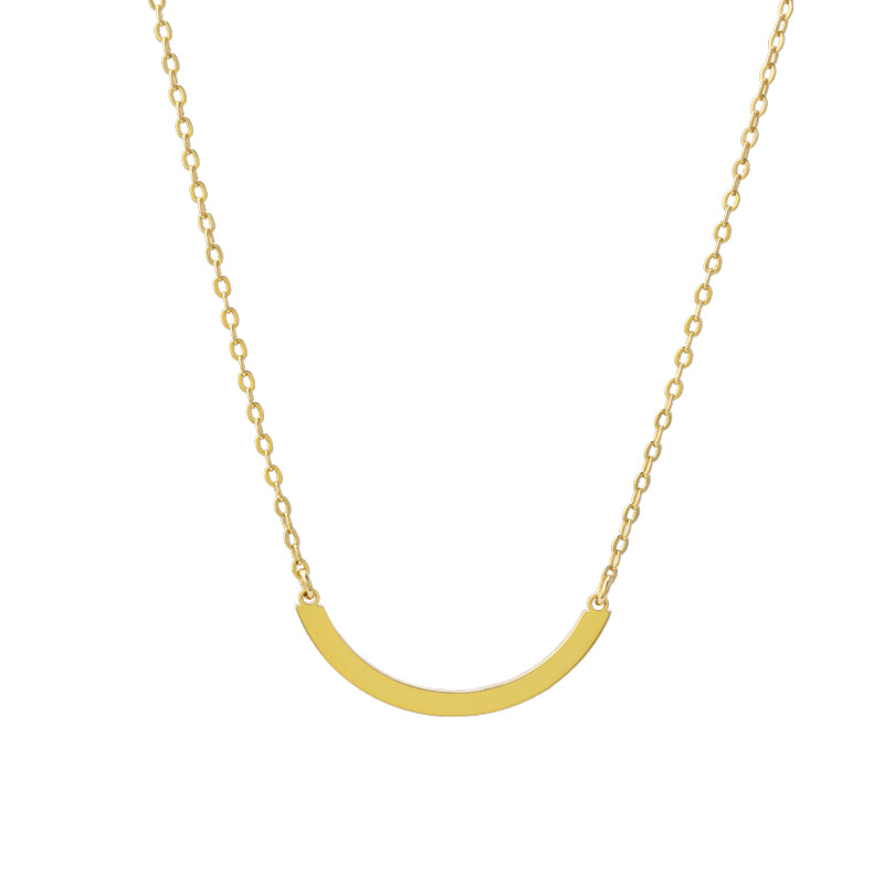 Personalized Pendant Gold O-Shaped Necklace