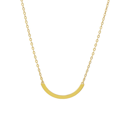 Personalized Pendant Gold O-Shaped Necklace