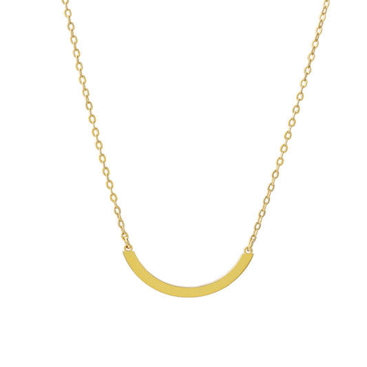 Personalized Pendant Gold O-Shaped Necklace