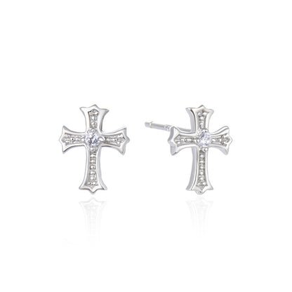 925 Sterling Silver Plated Stud Earrings - Professional Minimalist Earrings with Plastic Backs