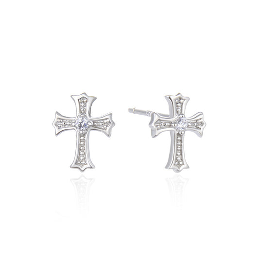 925 Sterling Silver Plated Stud Earrings - Professional Minimalist Earrings with Plastic Backs