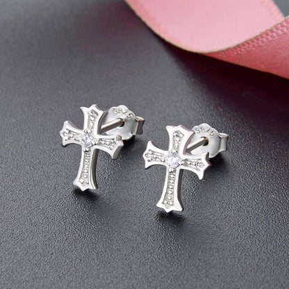 925 Sterling Silver Plated Stud Earrings - Professional Minimalist Earrings with Plastic Backs