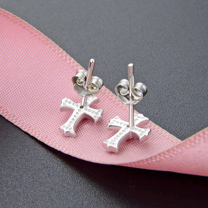925 Sterling Silver Plated Stud Earrings - Professional Minimalist Earrings with Plastic Backs