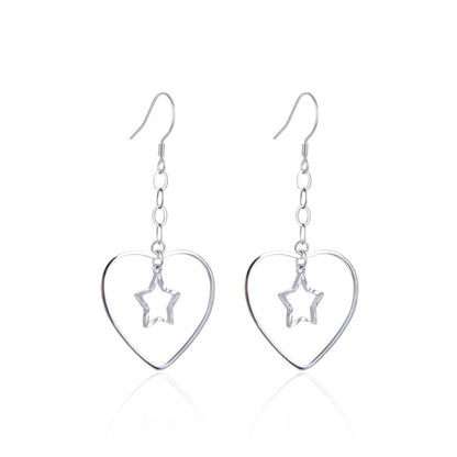 S925 Sterling Silver Cartoon Hoop Earrings - Playful Dangle Earrings for Women