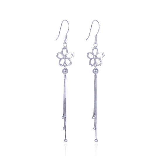 925 Sterling Silver Drop Earrings - Professional Women's Office Dangle Earrings