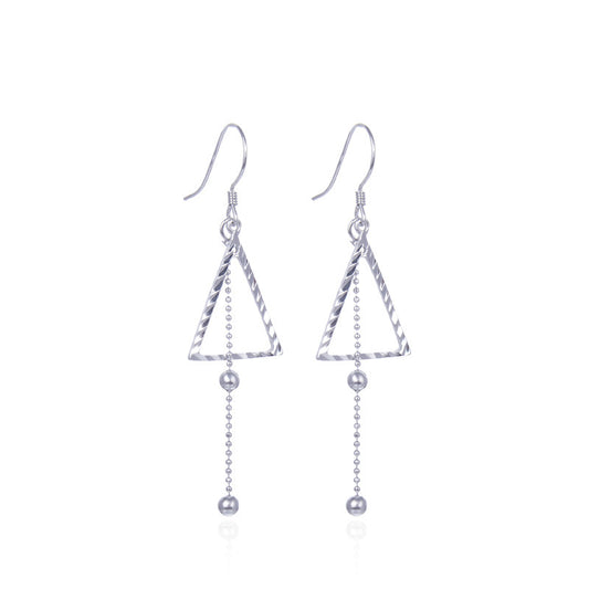 925 Sterling Silver Tree Drop Earrings - Minimalist Botanical Dangle Earrings for Women