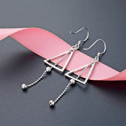925 Sterling Silver Tree Drop Earrings - Minimalist Botanical Dangle Earrings for Women
