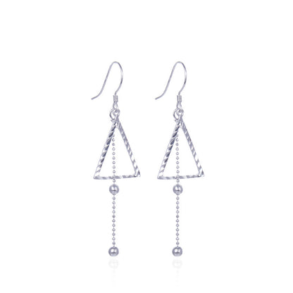 925 Sterling Silver Tree Drop Earrings - Minimalist Botanical Dangle Earrings for Women