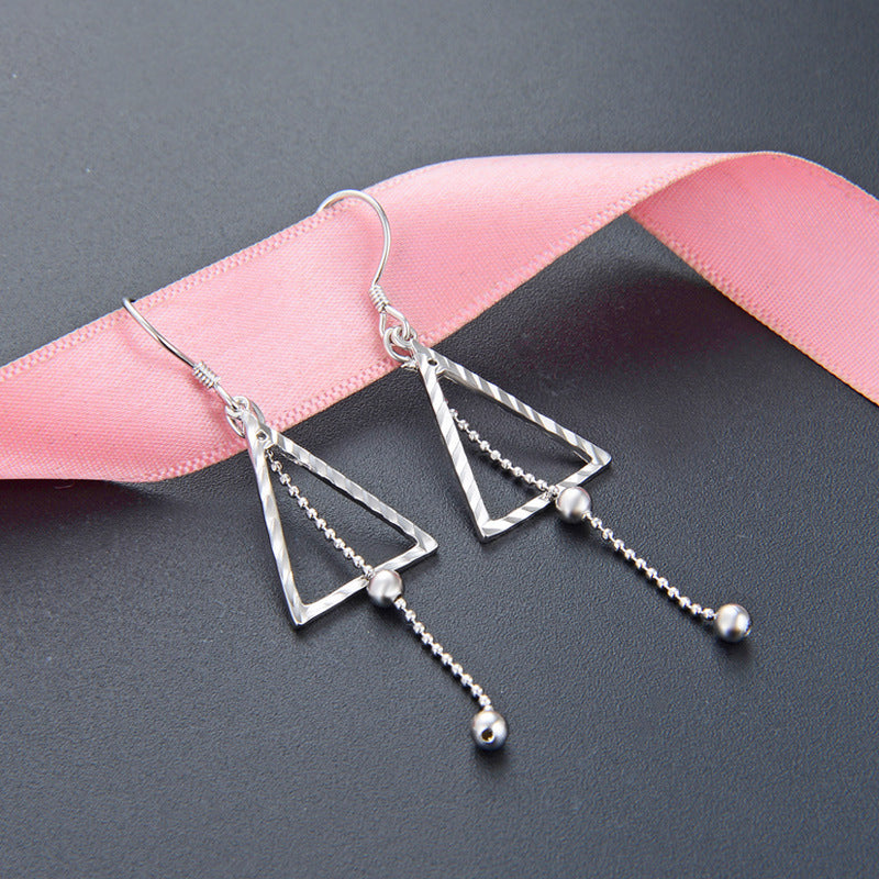 925 Sterling Silver Tree Drop Earrings - Minimalist Botanical Dangle Earrings for Women