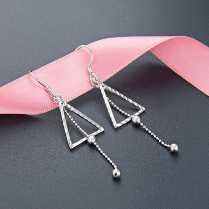 925 Sterling Silver Tree Drop Earrings - Minimalist Botanical Dangle Earrings for Women