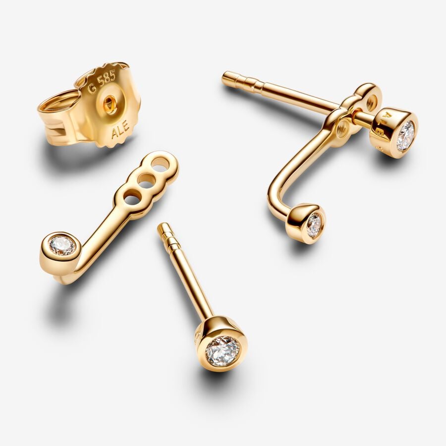 Adjustable Diamond Stud Earring