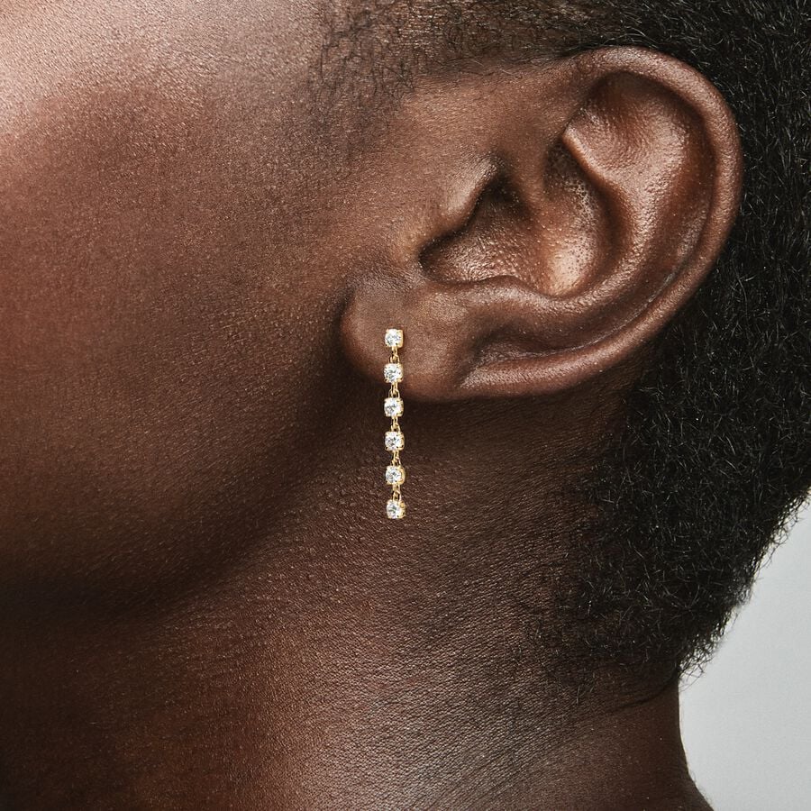 Sparkling Stones Drop Earrings