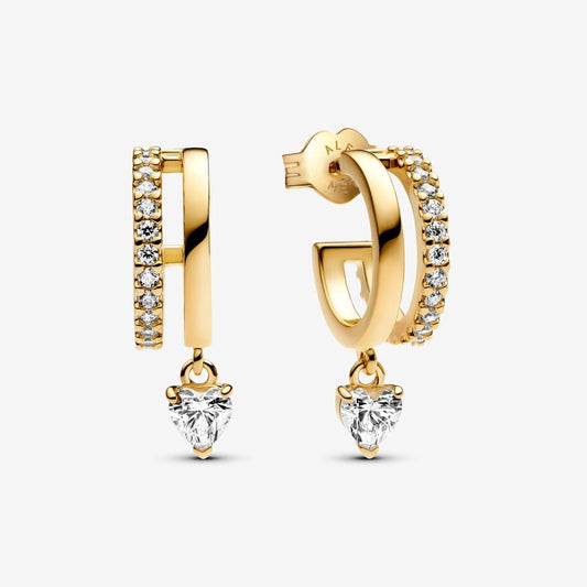 Romantic Dangle Hoop Earrings