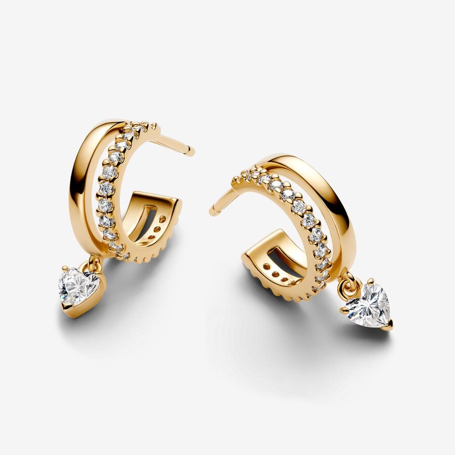 Romantic Dangle Hoop Earrings