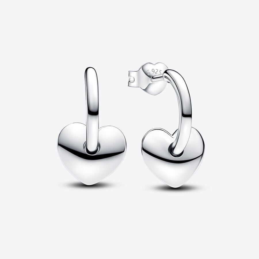 Stackable Heart Hoop Earrings