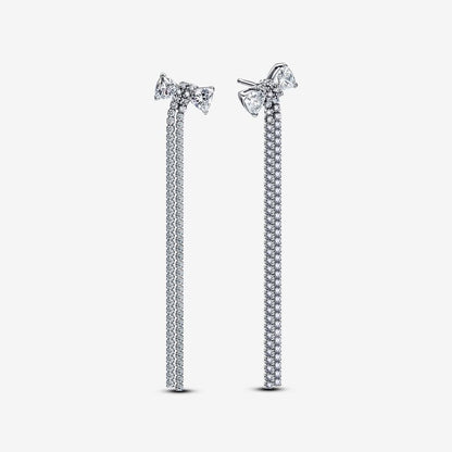 Glamorous Bow Drop Earrings