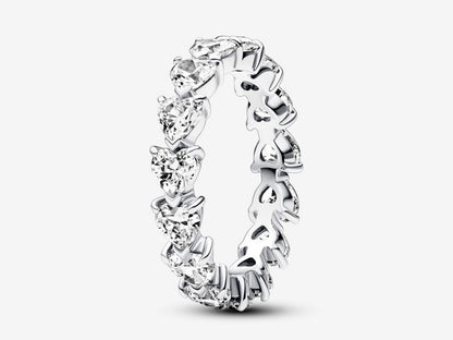 Row of Hearts Eternity Ring