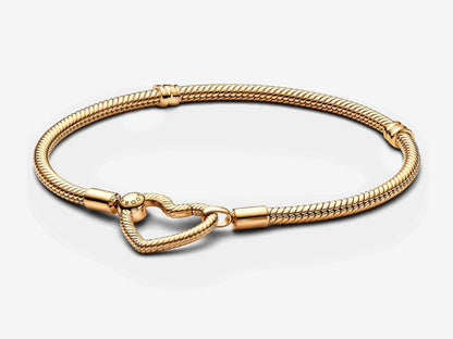 Heart Closure Snake Chain Bracelet