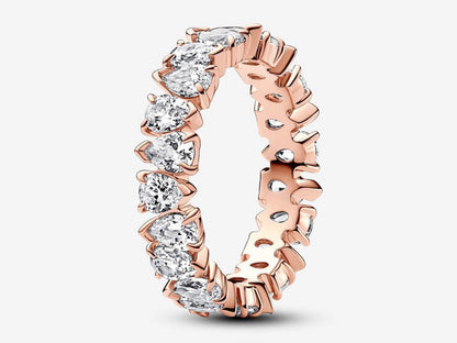 Alternating Sparkling Band Ring