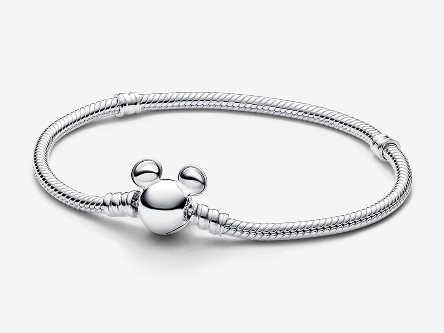 Disney Mickey Mouse Clasp Moments Snake Chain Bracelet